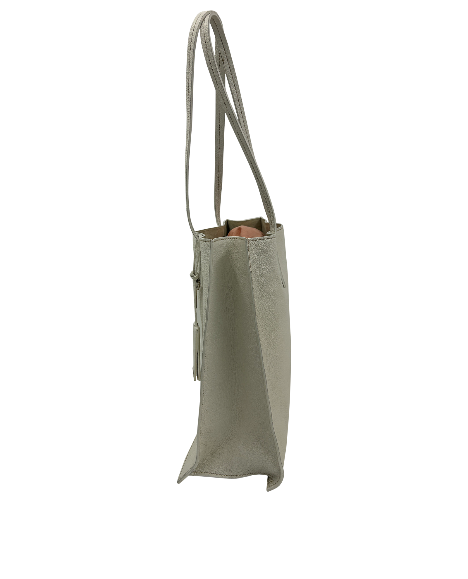 Madras Tote, 420&euro;, Bolso, Blanco, Animal - Piel, Vista inferior